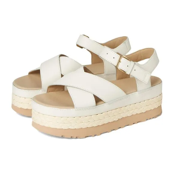 UGG Shoes Audrey Jasmine Leather Ankle Strap Platform Sandals