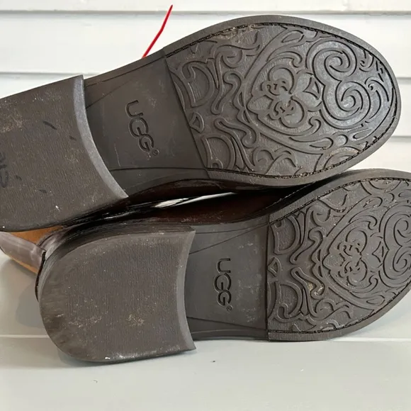 Ugg Sivada Chocolate Rain Boots Sz 41