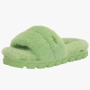 UGG Slippers Cozetta Curly Womens Size 8- Parakeet Green