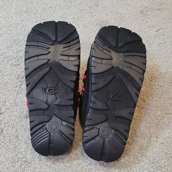UGG SPACESLIDER TECH SLIDE SLIPPERS BLACK SIZE 8 WOMAN'S