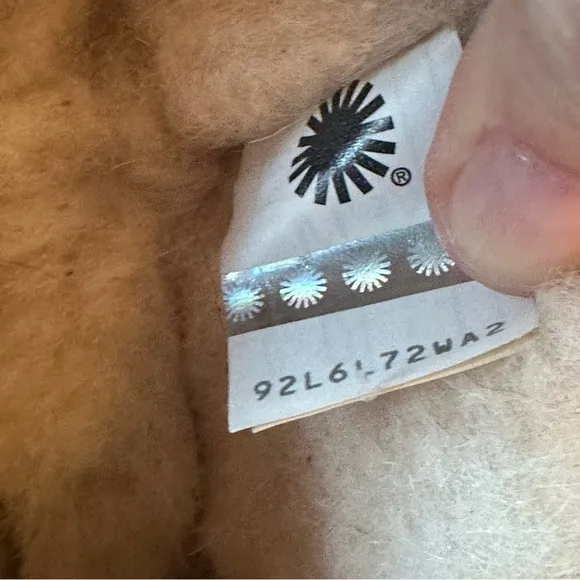 UGG Tan Olsen Leather Slippers