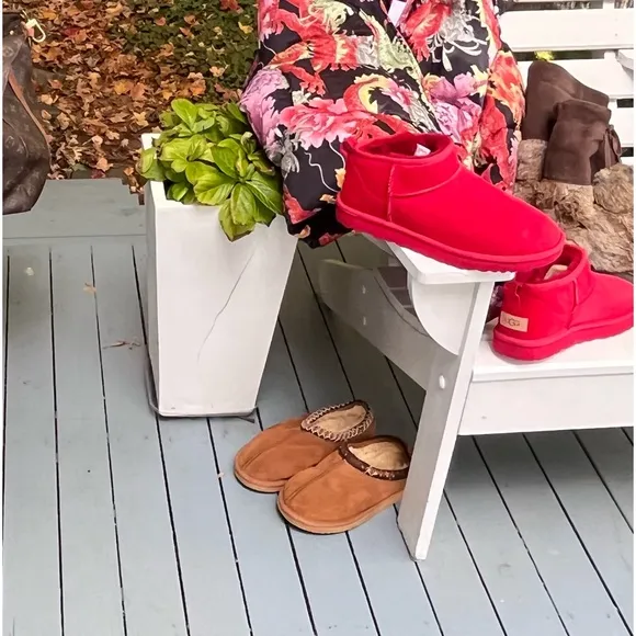 Ugg Tasman Braid slippers 9 Chestnut As is
