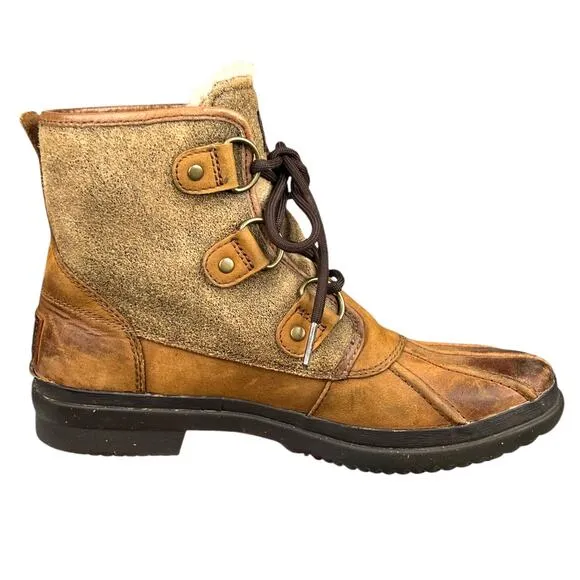 Ugg Women's Cecile Brown Waterproof Ankle Boots Size US 7