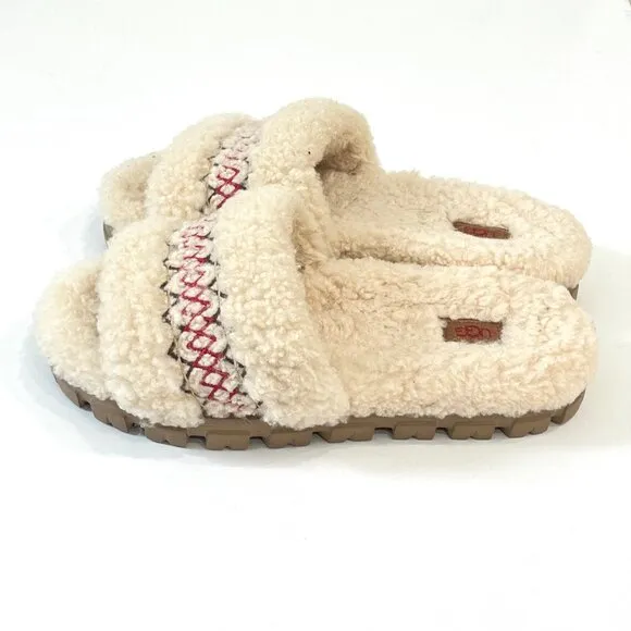 UGG Womens Cozetta Braid Slippers In Natural Size 9