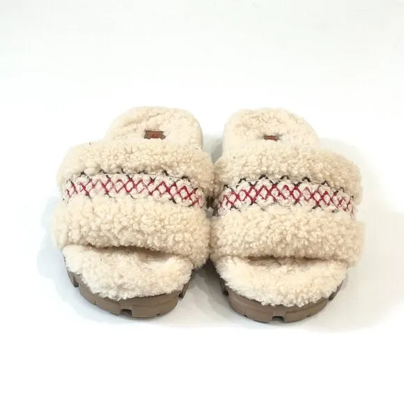 UGG Womens Cozetta Braid Slippers In Natural Size 9