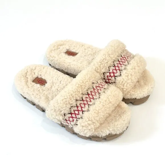 UGG Womens Cozetta Braid Slippers In Natural Size 9