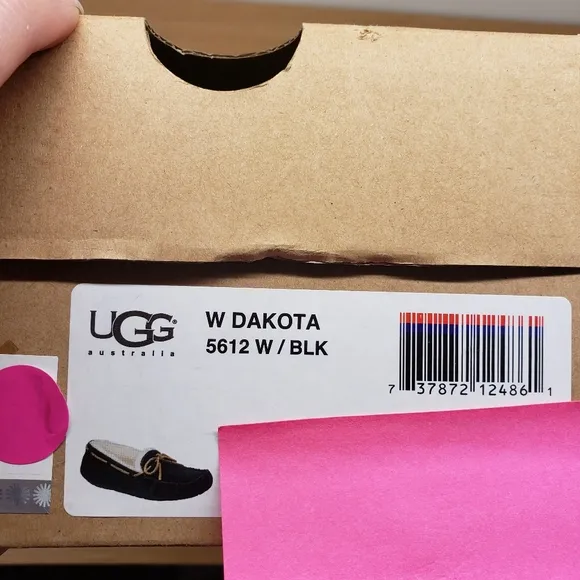 UGG Womens Dakota Moccasin Black Indoor Outdoor Slippers