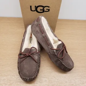 UGG Womens Dakota Moccasin Espresso Indoor Outdoor Slippers