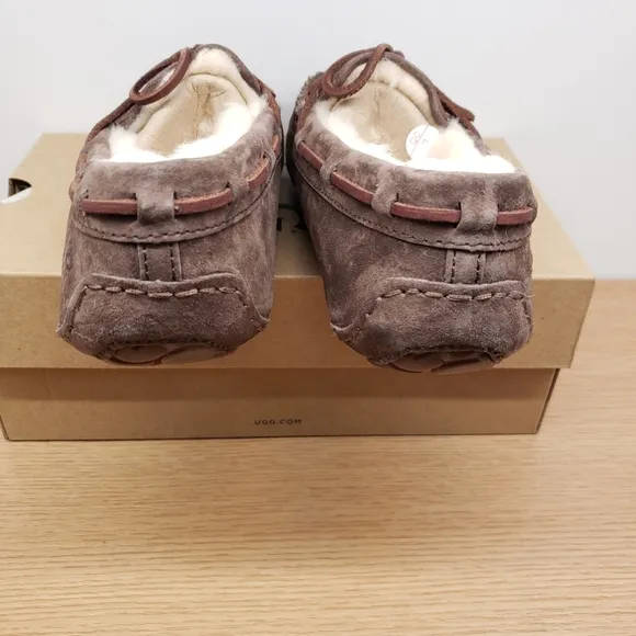 UGG Womens Dakota Moccasin Espresso Indoor Outdoor Slippers