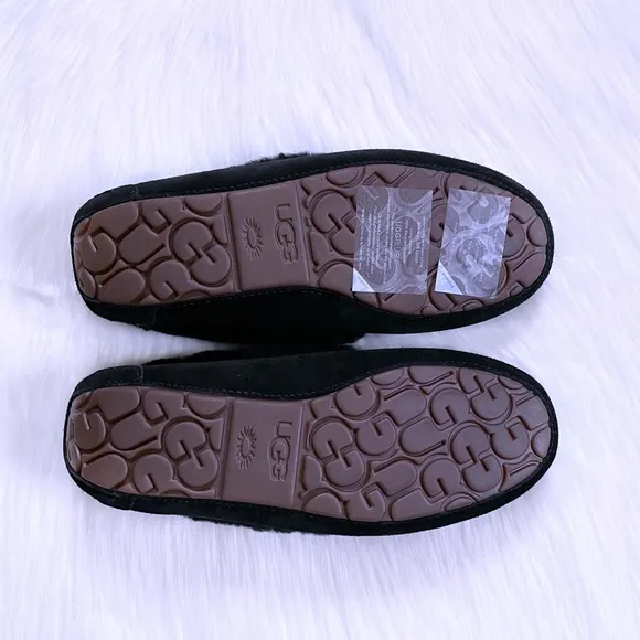 UGG Women’s Dakota Spill Seam Black Moccasin Slippers