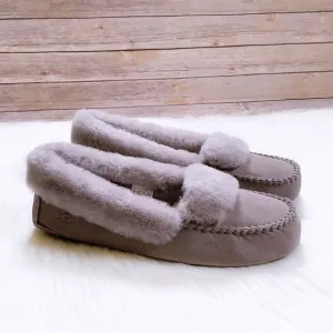 UGG Women’s Dakota Spill Seam Moccasin Slippers In Stormy Grey