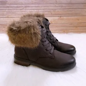 UGG Women’s Harrison Lace Tipped Stout Leather Waterproof Boots