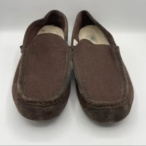 UGG  Ascot Brown Wool Slippers