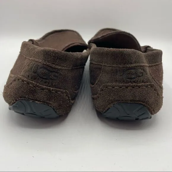 UGG  Ascot Brown Wool Slippers