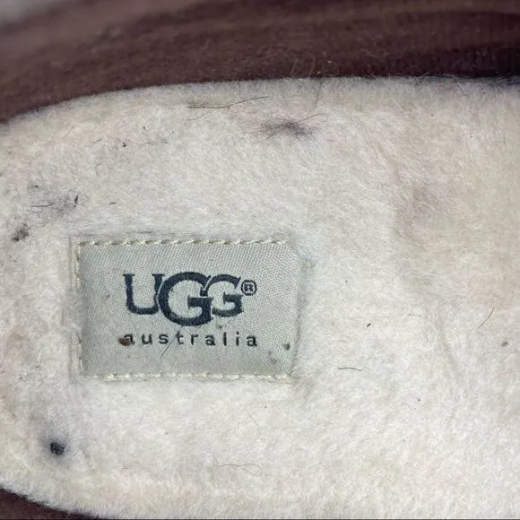 UGG  Ascot Brown Wool Slippers