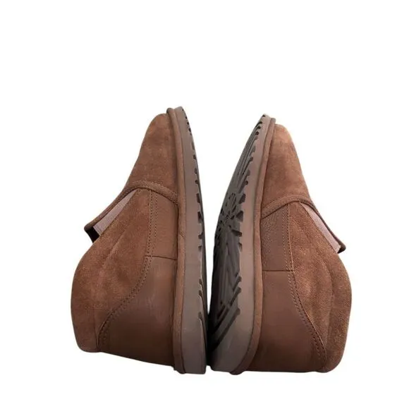 UGG RAKEL CHESTNUT SUEDE/ SHEEPWOOL ANKLE BOOT SLIPPERS Men’s 10