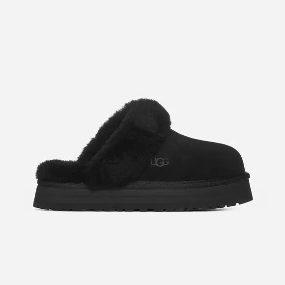 ✨UGG✨Suede and Fur Slippers in Black