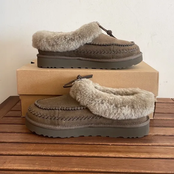 UGG Tasman Alpine Slippers Hickory USA Women Size 9/UK 7/EU 40