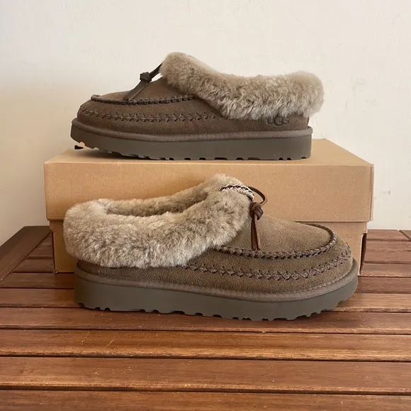UGG Tasman Alpine Slippers Hickory USA Women Size 9/UK 7/EU 40