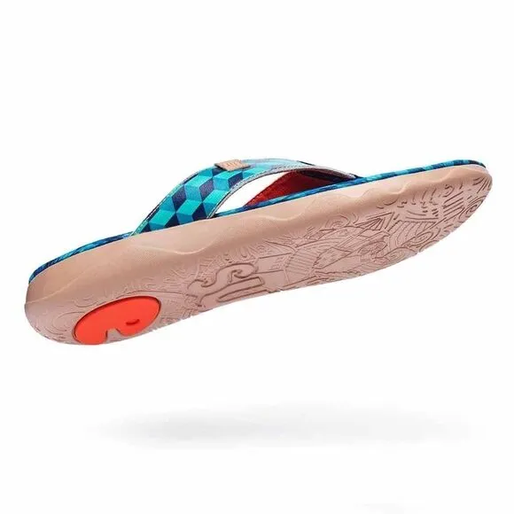 UIN Men's Flip Flop Thong Beach Casual Comfort Slippers(MOUNTAINS MEN)New No Box