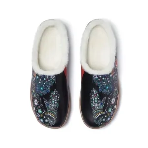 UIN Women's Mules Comfort Travel Shoes Casual Slippers(Pray for Goodness Malaga)