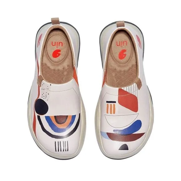 UIN Women's Shoes Casual Lightweight Wide Toe Chunky Sneaker (Inspiration Leap)