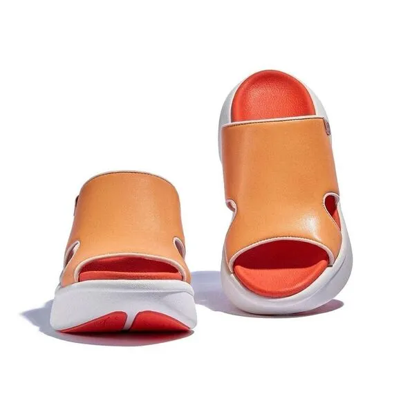 UIN Women's Summer Chunky Platform Slide Shoes (Mock Orange Sitges III)