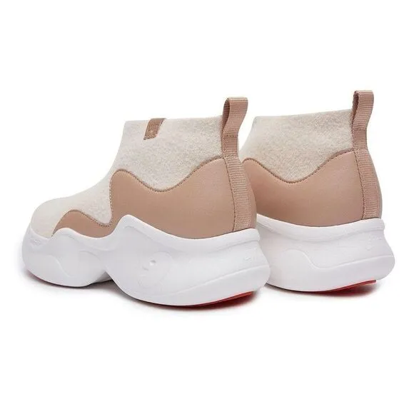 UIN Women's Walking Shoes Casual Chunky Sneaker (LIGHT OCRE PALMA II)
