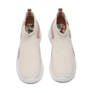 UIN Women's Walking Shoes Casual Chunky Sneaker (LIGHT OCRE PALMA II)