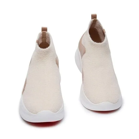 UIN Women's Walking Shoes Casual Chunky Sneaker (LIGHT OCRE PALMA II)