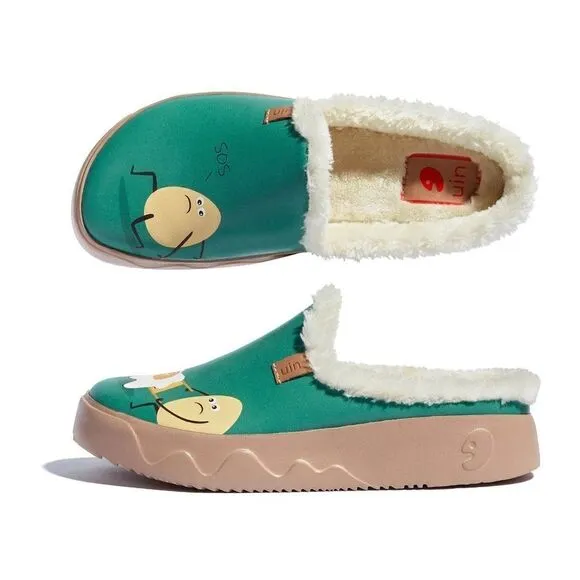 UIN Women's Mules Household Slippers (Fuerteventura Here's Your Breakfast)