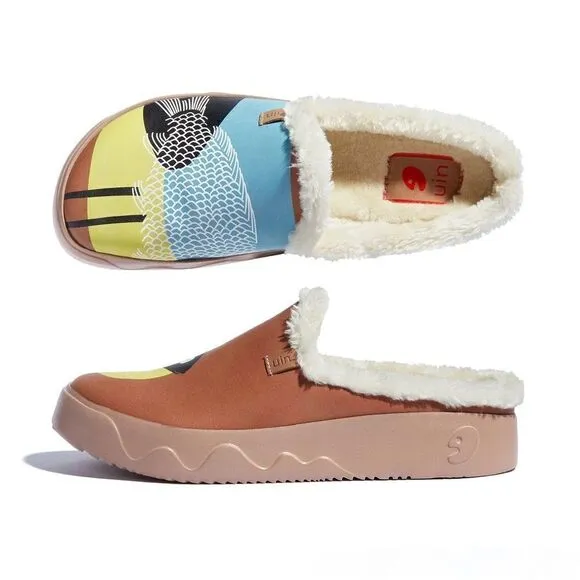 UIN Women's Mules Household Slippers ( Fishbird 2 Fuerteventura VII Women)