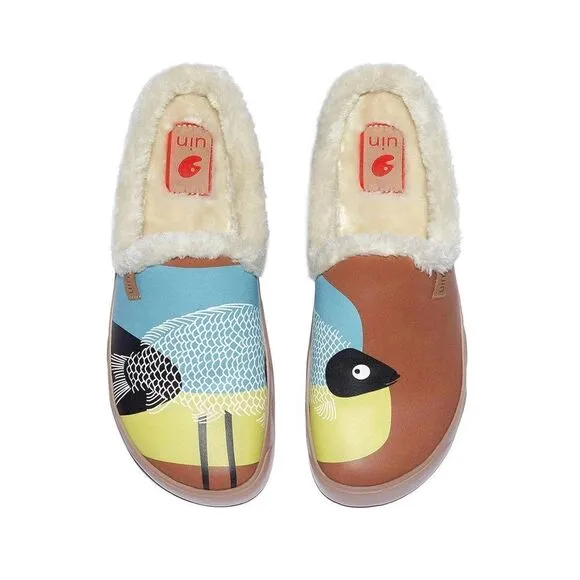 UIN Women's Mules Household Slippers ( Fishbird 2 Fuerteventura VII Women)