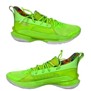 Under Armour Curry 7 Sour Patch Men's Size 14 Basketball Shoes Green Gym