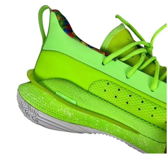 Under Armour Curry 7 Sour Patch Men's Size 14 Basketball Shoes Green Gym