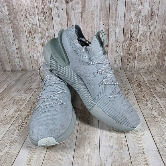 Under Armour HOVR Phantom Running Shoes Knit Athletic Sneakers Gray‎ Mens 11.5