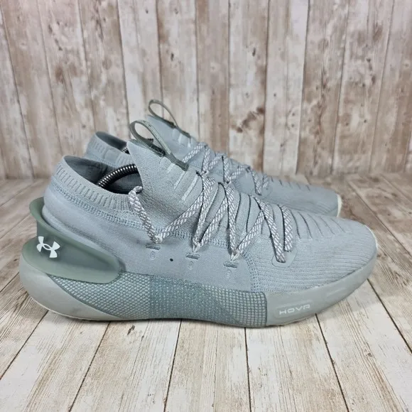 Under Armour HOVR Phantom Running Shoes Knit Athletic Sneakers Gray‎ Mens 11.5