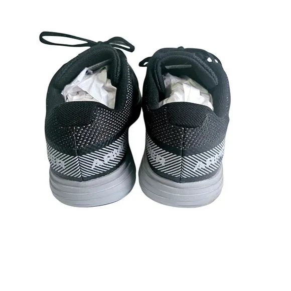 Under Armour Men's 11.5 Athletic Running Shoes Black Gray Neutral Workout Gym