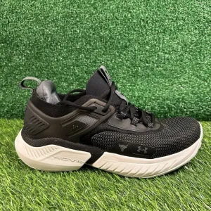 Under Armour Project Rock 5 Mens 8 Black Shoes Sneaker Athletic Training Gym