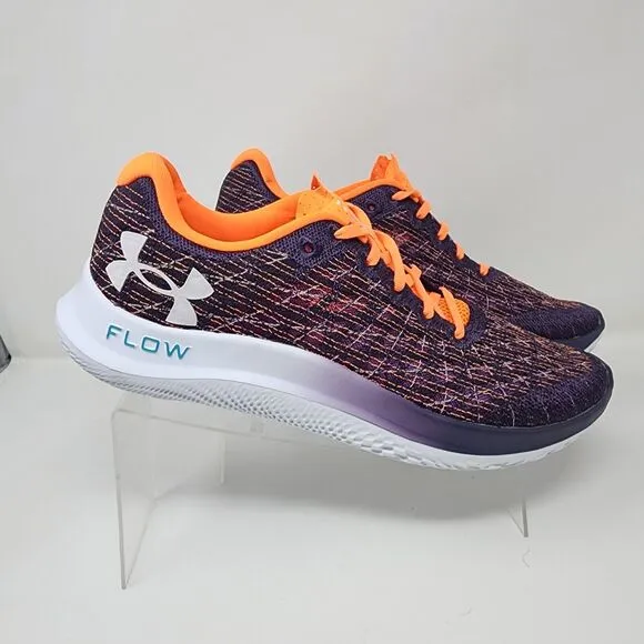 Under Armour Running Shoes Mens 10.5 Purple Flow Velociti Wind 2 Knit Sneakers