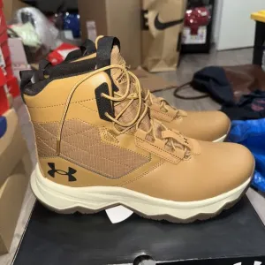 Under Armour Stellar G2 6&quot; Tactical Combat Boot Sz 10.5 Wheat 3025578 200 UA