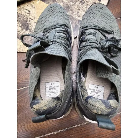 Under Armour UA HOVR Project Rock 3 Tribase Camo Training Shoes 3023971-301 Sz 9
