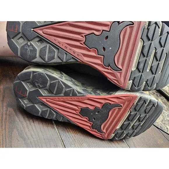 Under Armour UA HOVR Project Rock 3 Tribase Camo Training Shoes 3023971-301 Sz 9