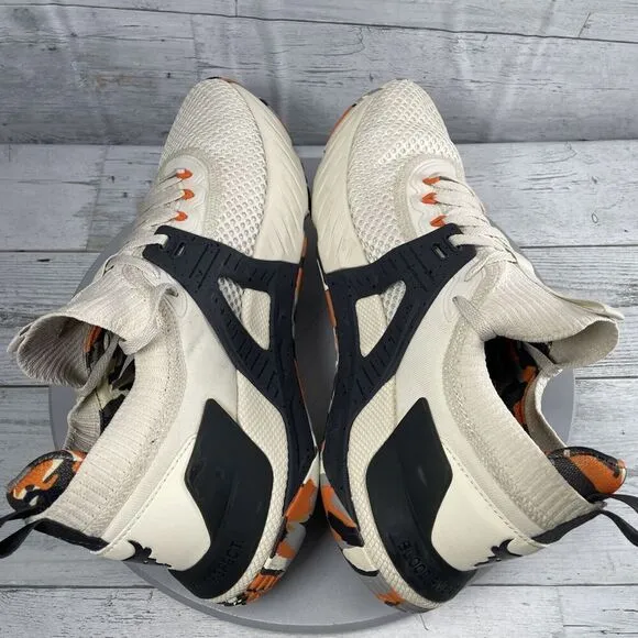 Under Armour Project Rock 4 Men’s Sz 11.5 Marble Orange gym HOVR Training Shoes