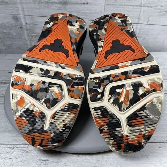 Under Armour Project Rock 4 Men’s Sz 11.5 Marble Orange gym HOVR Training Shoes