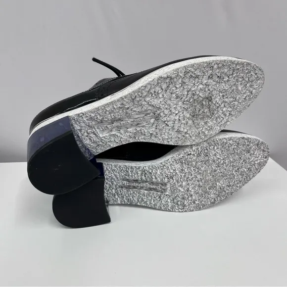 United Nude Leather Shoes NIB‎ $335 Brogue Black Silver Purple Size 38