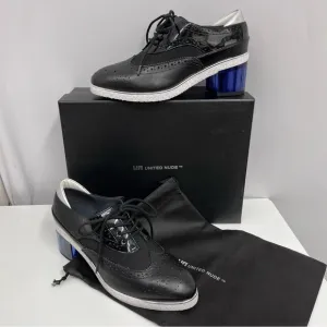 United Nude Leather Shoes NIB‎ $335 Brogue Black Silver Purple Size 38