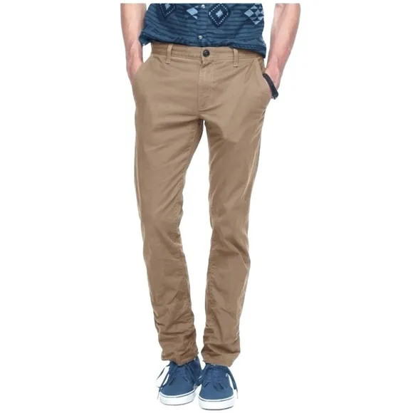 URBAN PIPELINE (3) Slim Straight Chinos Medal Bronze Pepper Grey Khaki Men 34x30