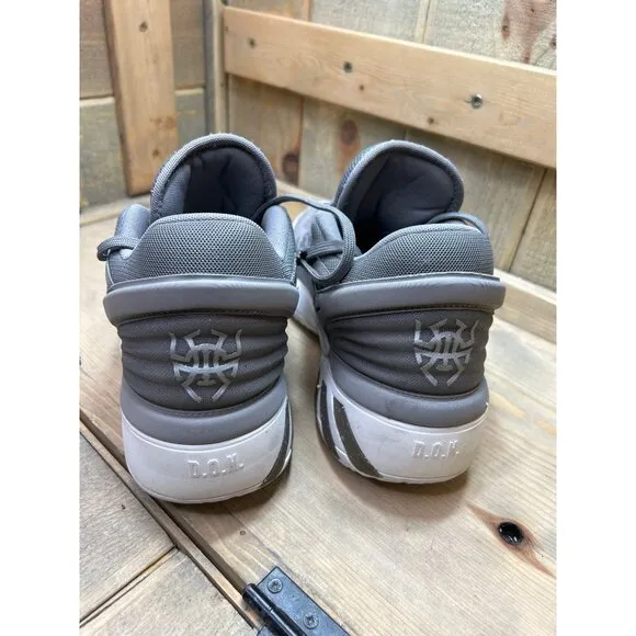 US10 Adidas Mens Don Issue 2 FW8515 Gray Basketball Shoes Sneakers
