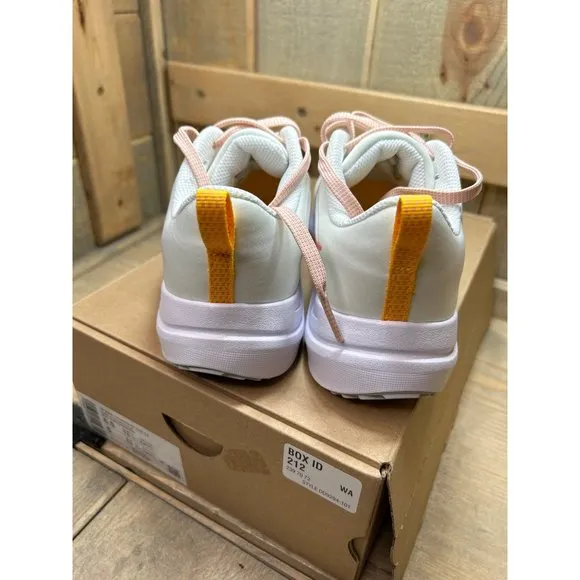 US6.5 NEW NIB Women's Nike Downshifter 12 Running Shoes White/Orange DD9294-101